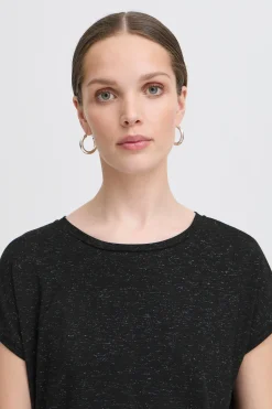Ichi Basics | T-shirts>IHREBEL T-shirt Black
