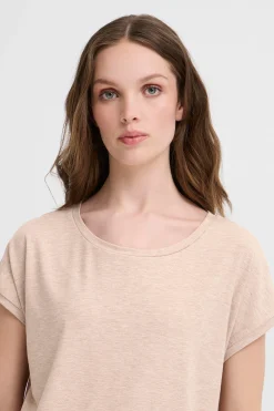 Ichi T-shirts>IHREBEL T-shirt SimplyTaupe