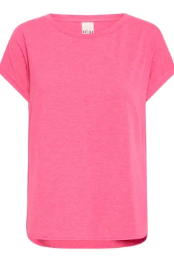 Ichi T-shirts>IHREBEL T-shirt PinkYarrow