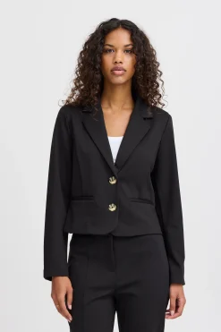 Ichi Blazers>IHSIMONSE Blazer Black