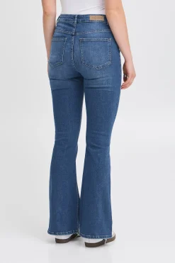 Ichi Jeans>IHTWIGGY FLAIRED HIGH WAIST Jeans Mediumblue