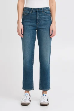 Ichi Basics | Jeans>IHTWIGGY RAVEN Knöchel-Jeans Mediumblue