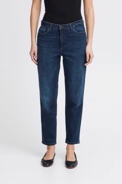 Ichi Basics | Jeans>IHTWIGGY RAVEN Knöchel-Jeans Darkblue