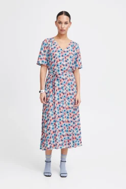Ichi Kleider>IHVERA Kleid MultiFloweraop