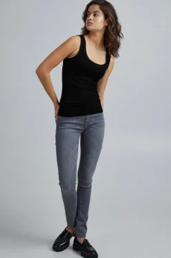 Ichi Basics | T-shirts>IHZOLA Top Black