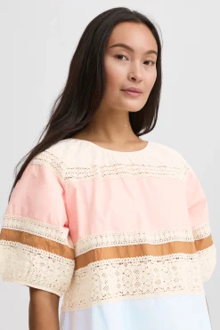 Atelier Rêve Blusen>IRALICE Kurzarm-Bluse