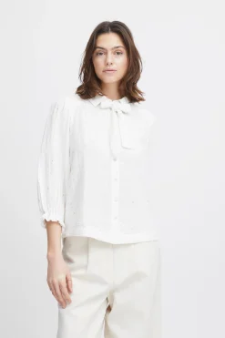 Atelier Rêve Hemden>IRCAMILO Hemd SnowWhitewithRosehearts