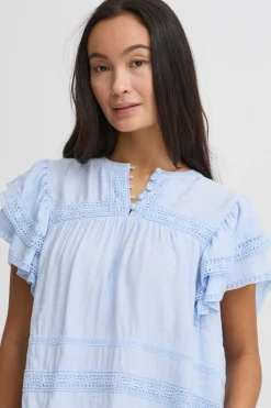 Atelier Rêve Blusen>IRDEMI Kurzarm-Bluse