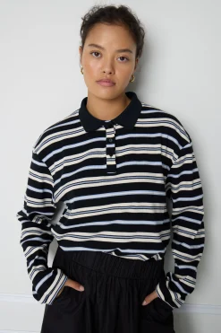 Ichi T-shirts>IXBECKY Poloshirt Black