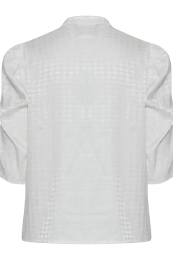 Ichi Blusen>IXKASHI Bluse CloudDancerHoundstooth