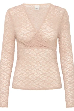 Ichi Blusen>IXLACEY Bluse SimplyTaupe