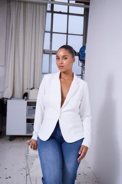 Ichi Basics | Blazers>KateIH Blazer CloudDancer